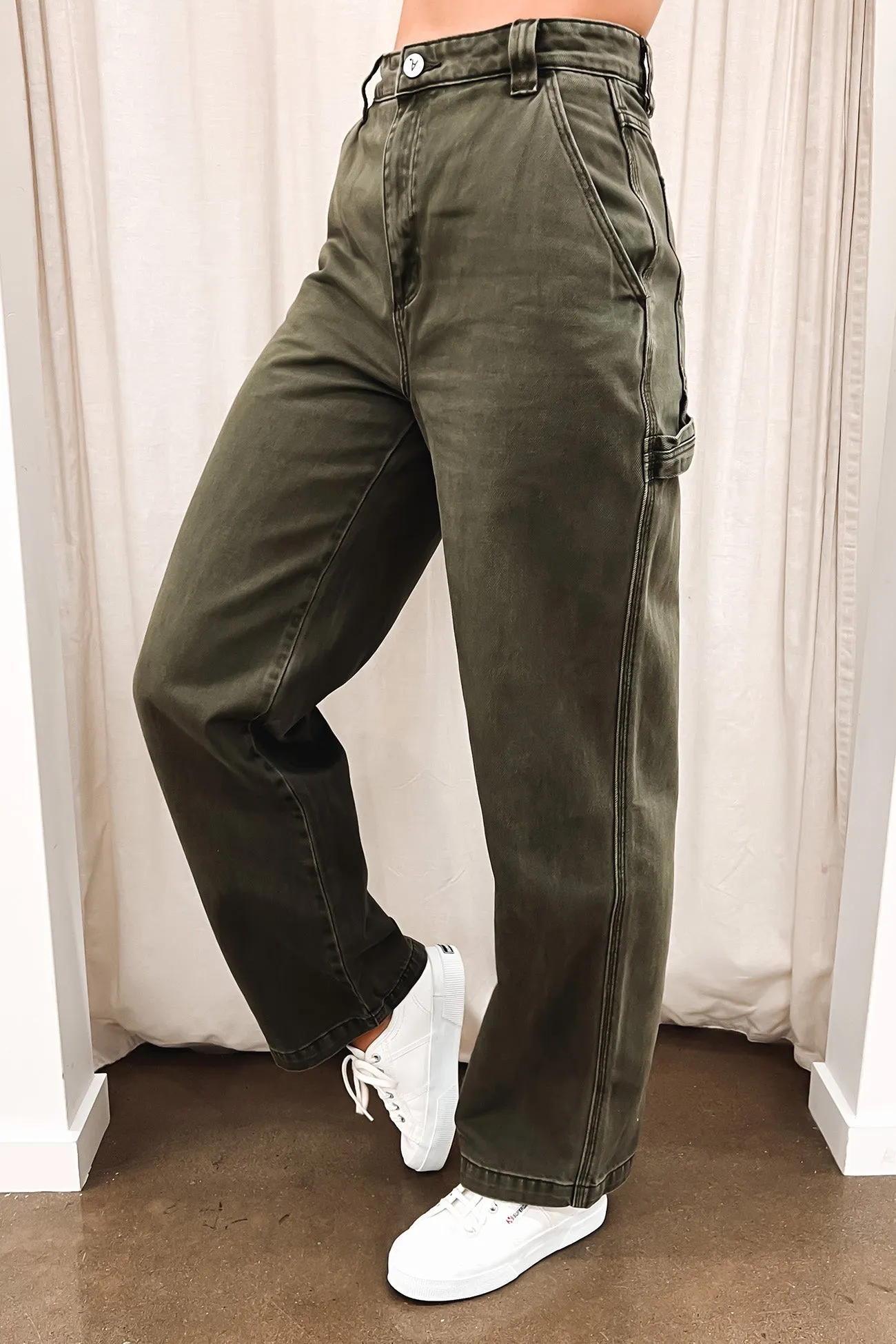 A Carrie Carpenter Jean Army Green