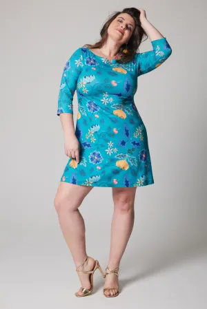 A-Line Dress - Rosehip Turquoise