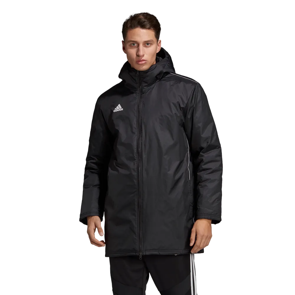 Adidas Adult Core 18 Stadium Jacket (Black/White)