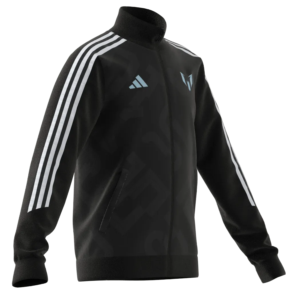 Adidas Kids Full Zip Lionel Messi Jacket - Black