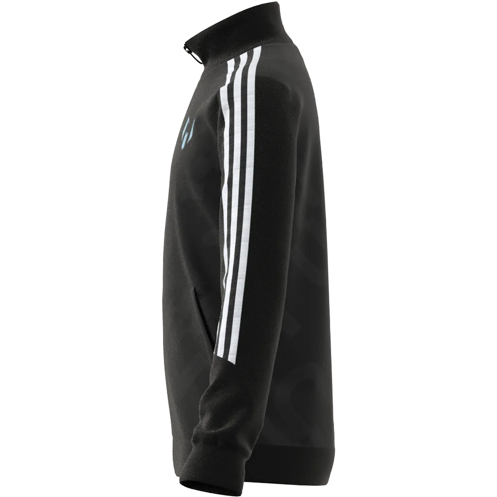 Adidas Kids Full Zip Lionel Messi Jacket - Black