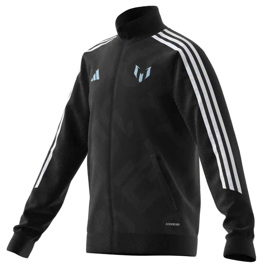 Adidas Kids Full Zip Lionel Messi Jacket - Black