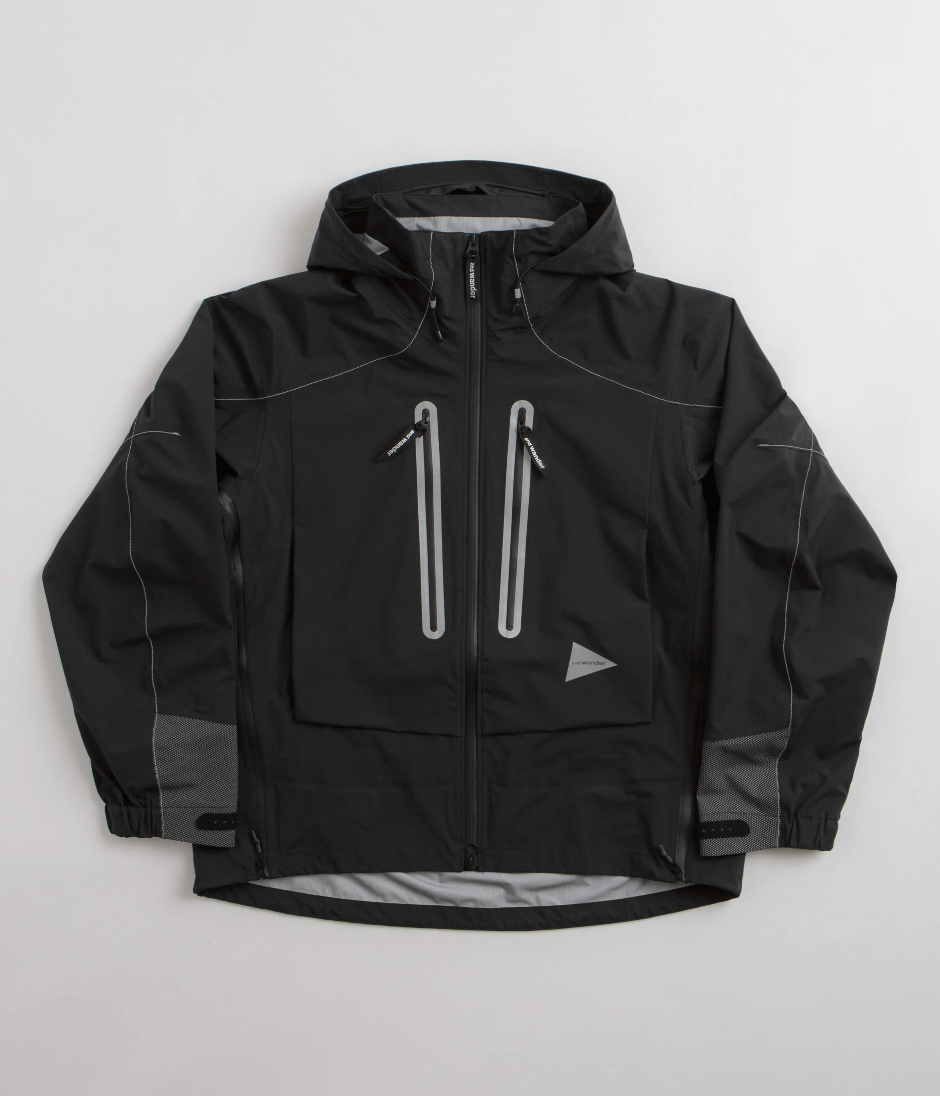 and wander Pertex Shield Rain Jacket - Black