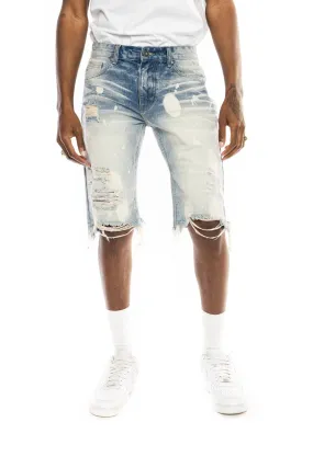 Basic Jean Shorts - Cardiff Blue