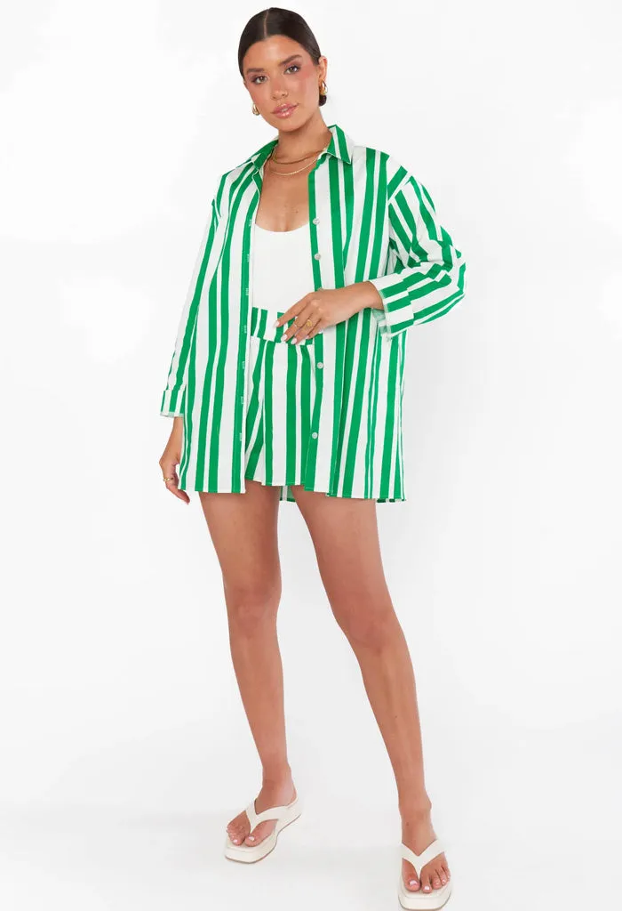 Berman Button Down-Center Court Stripe