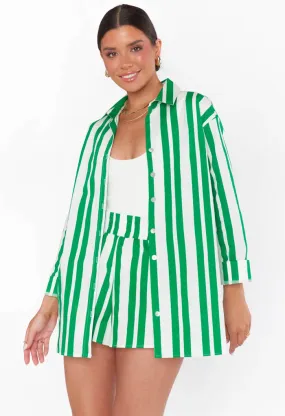 Berman Button Down-Center Court Stripe