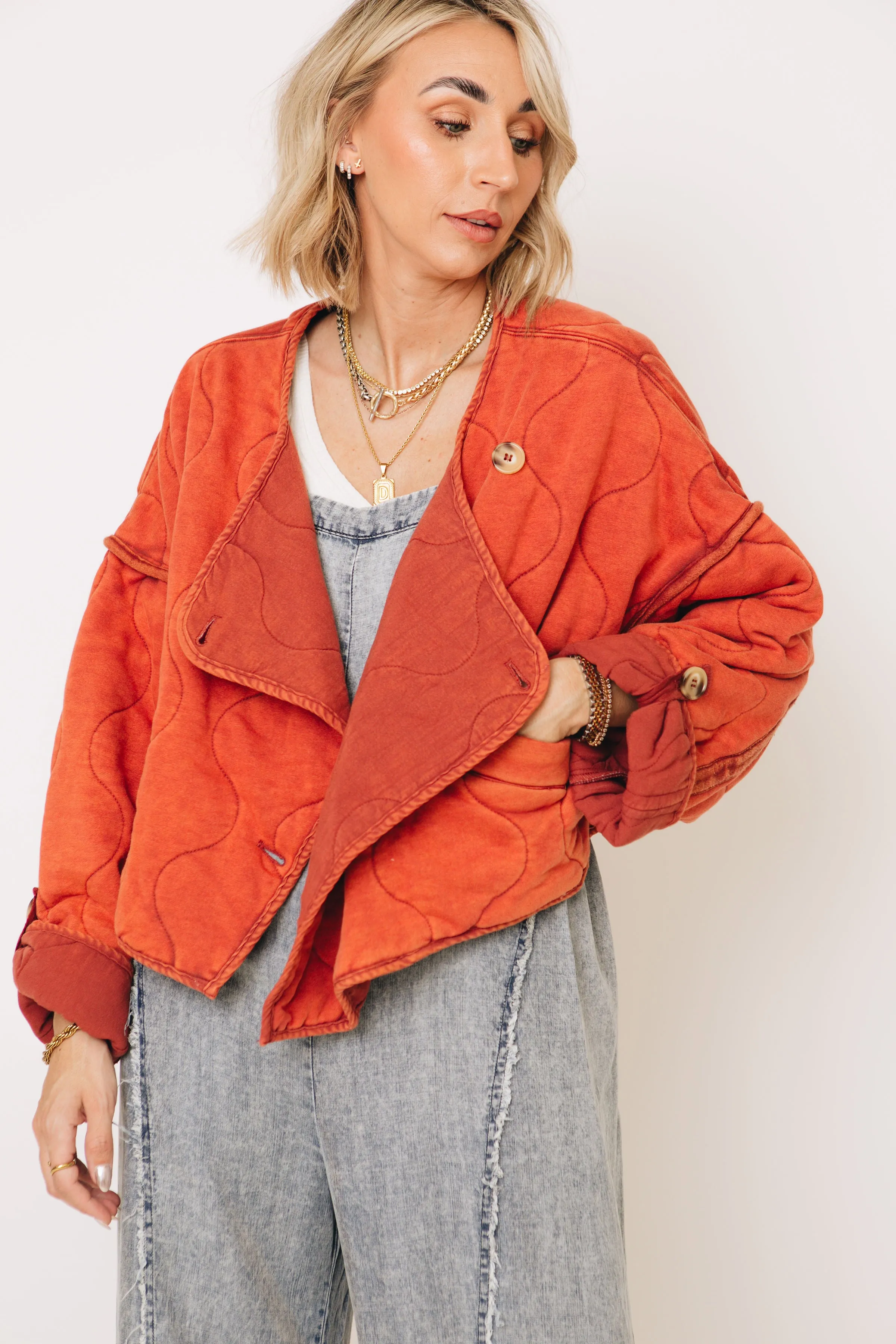 Bohemian Bliss - Quilted Cropped Jacket (S-XL)