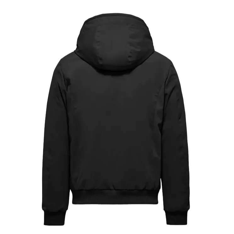 Bomboogie padded bomber jacket with hood for men JM8073TNSR3 90 black