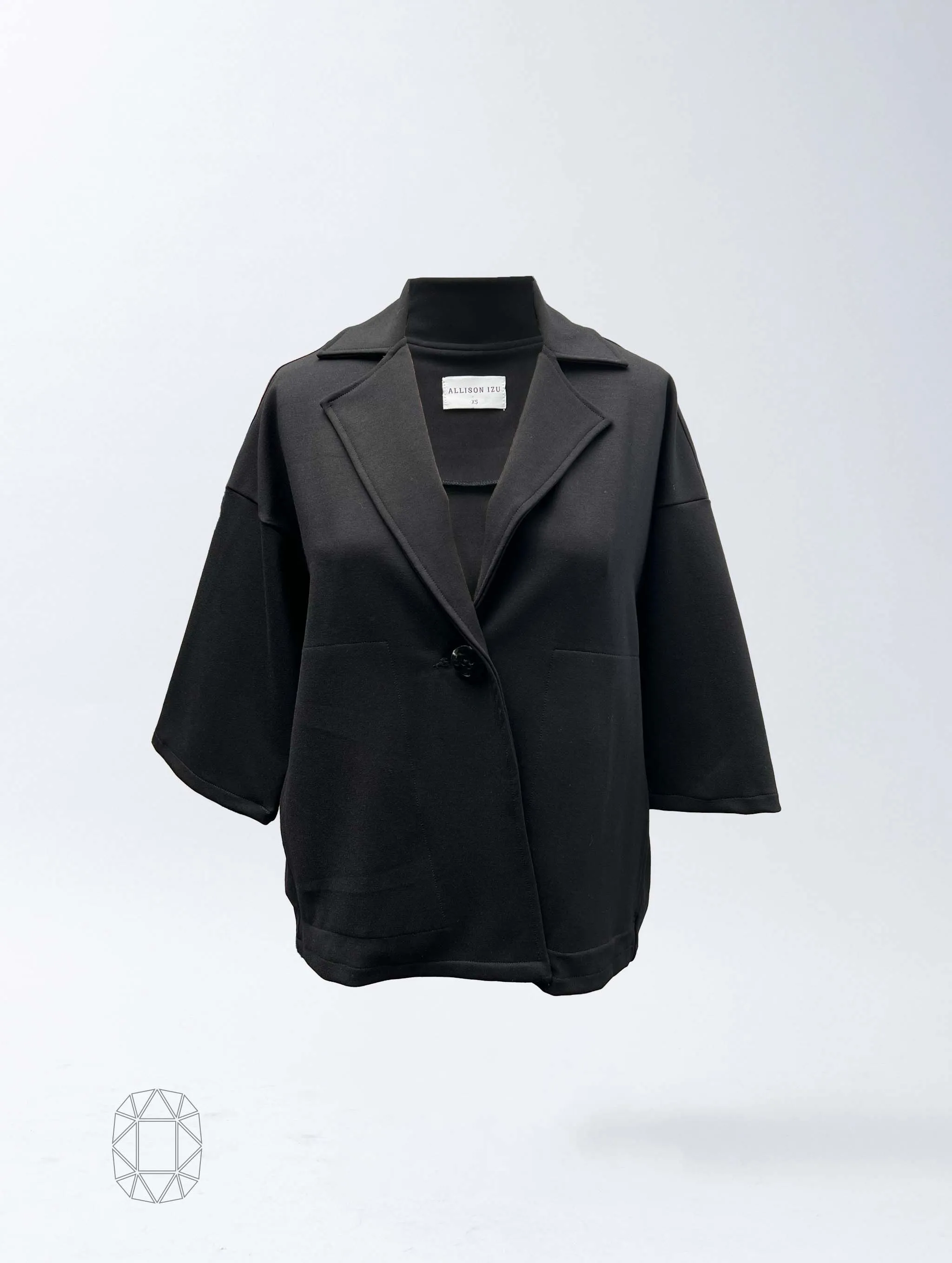 Bryce Jacket - Jet Black Double Knit