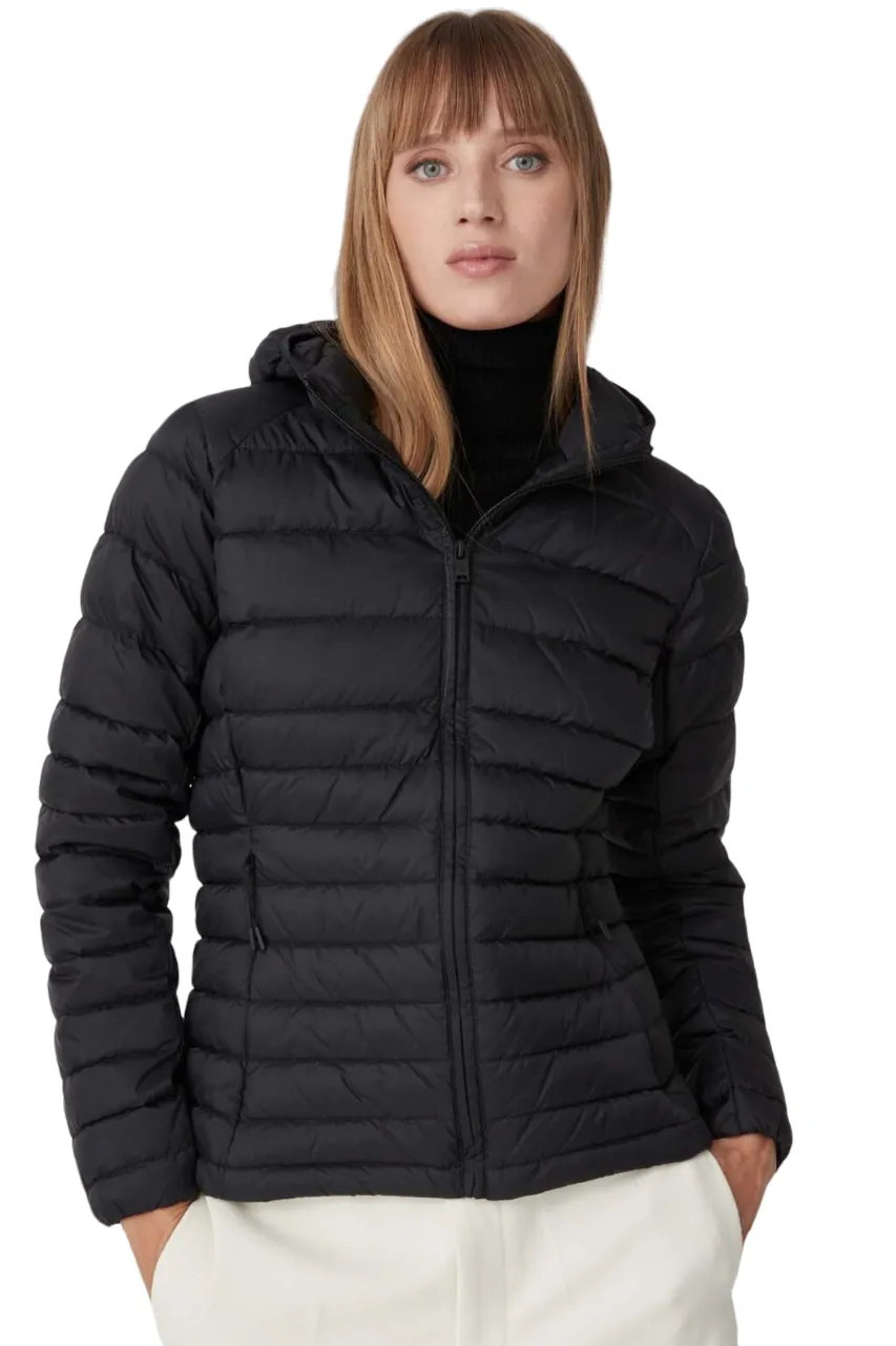 Ciesse Piumini Short women's jacket with hood, fitted line Flora 3.0 black