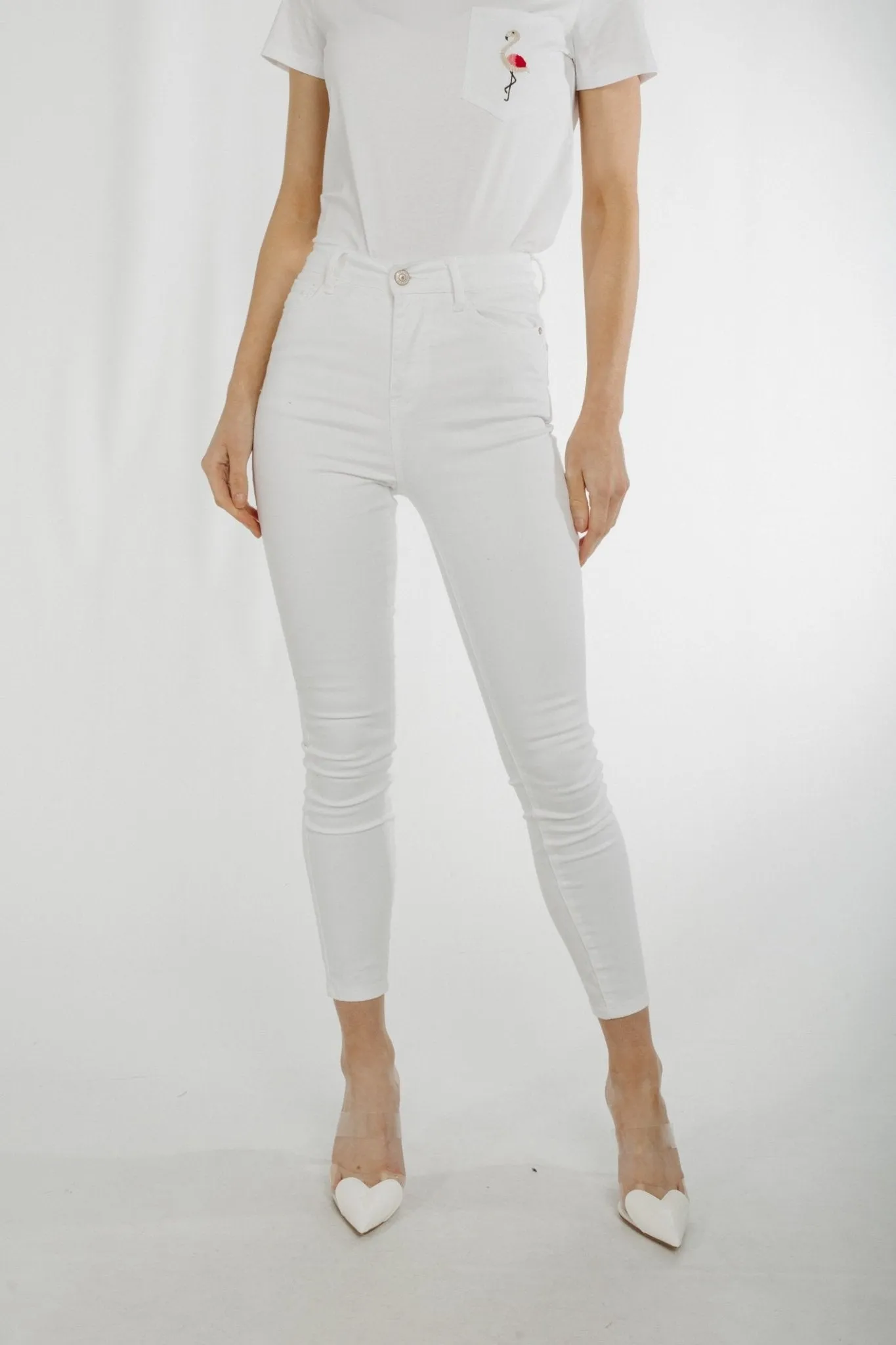 Cindy Skinny Jean In White