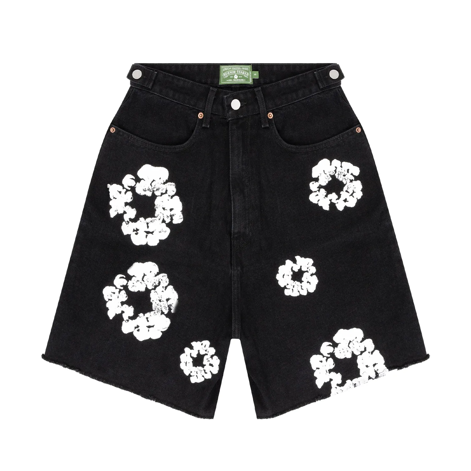 Denim Tears Cotton Wreath Jean Short Black