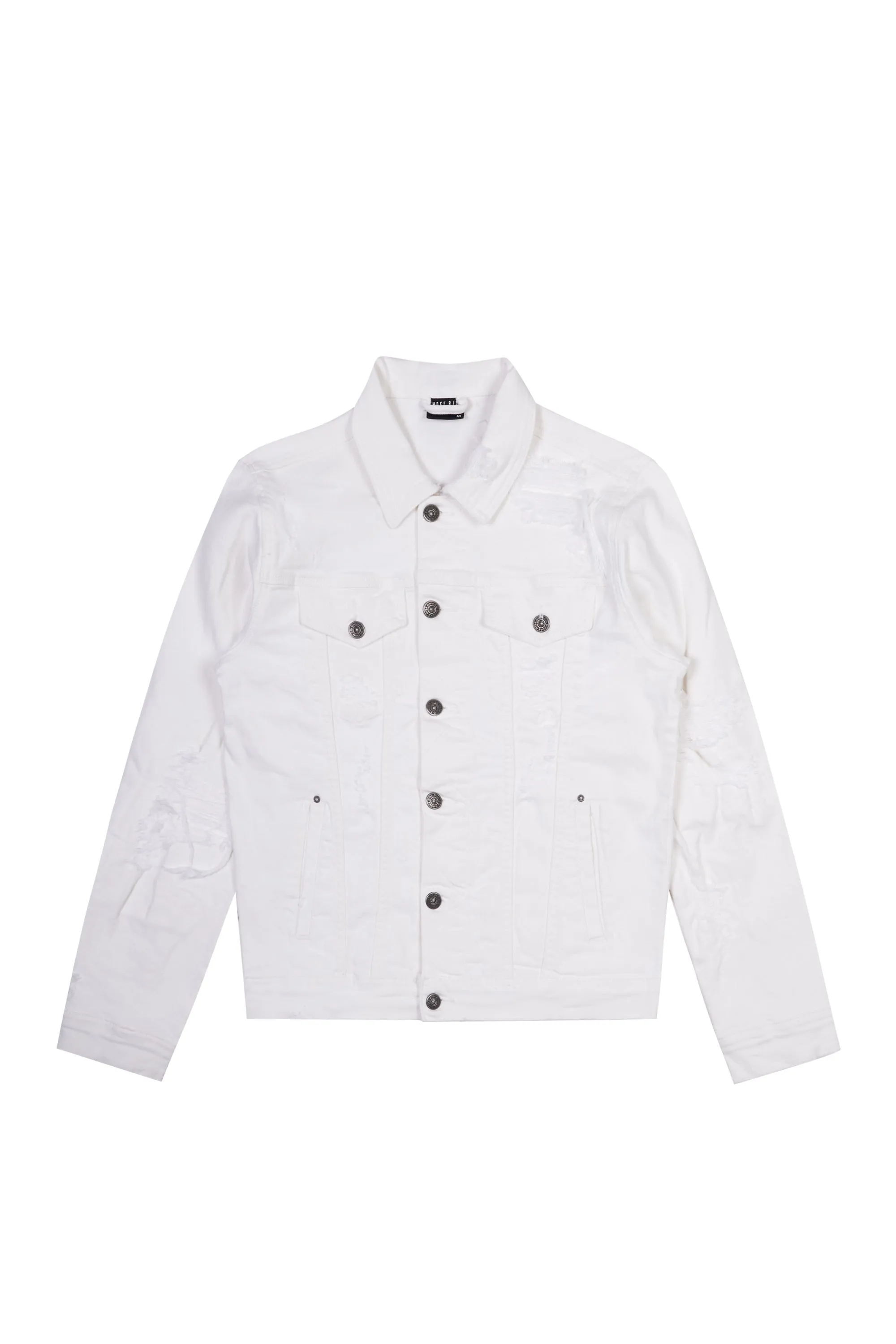 Distressed Rip & Repair Jean Jacket - White