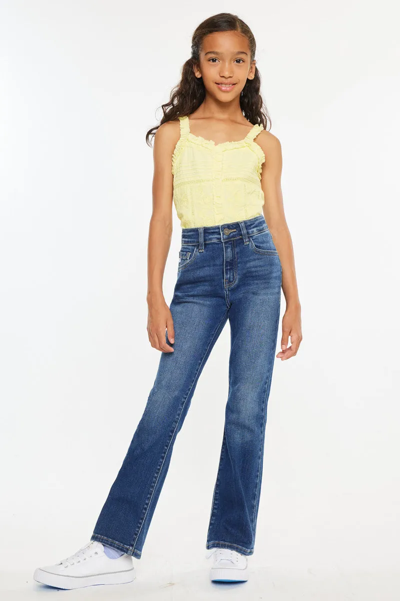 Elaine High Rise Bootcut Kids Jean