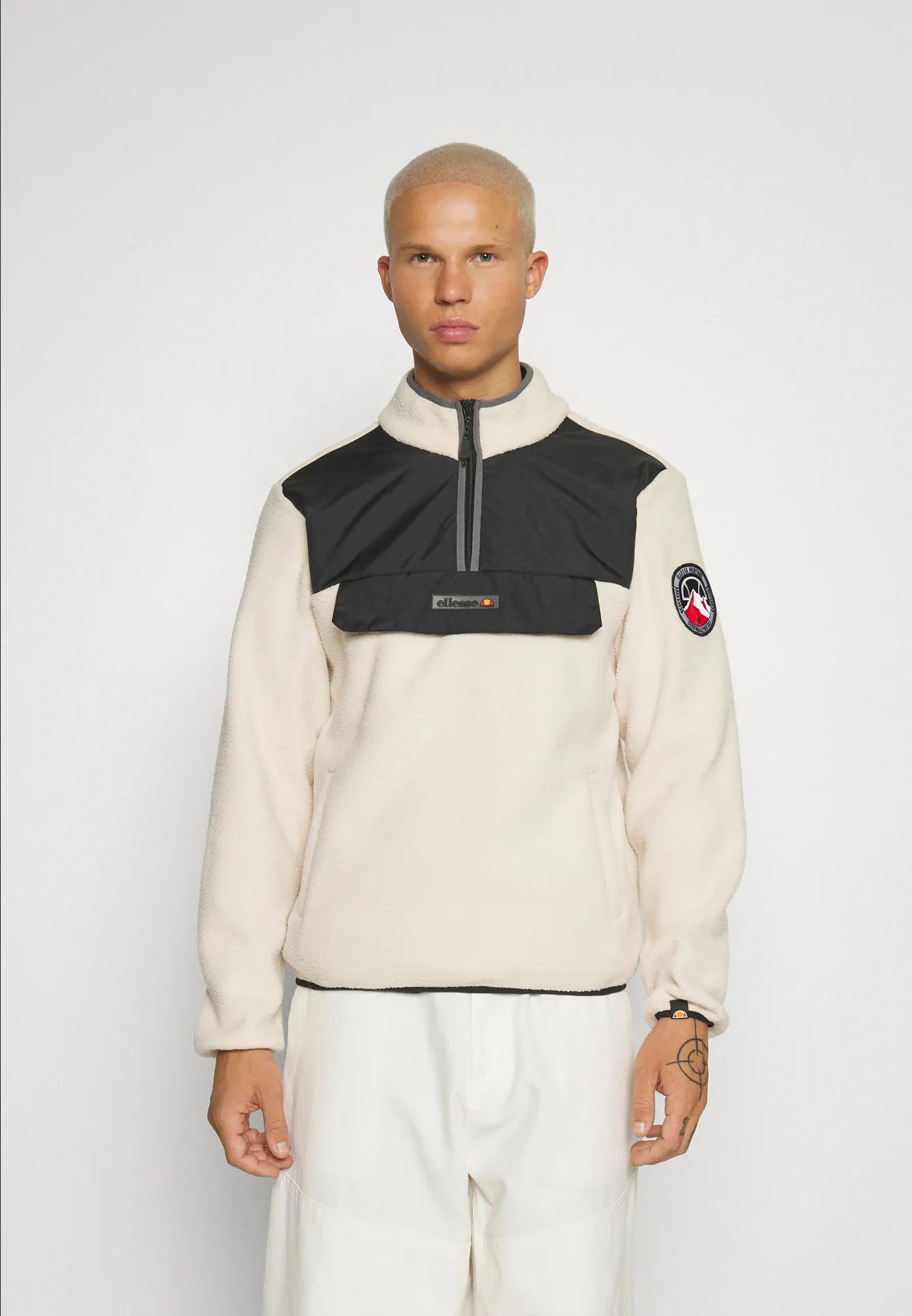 Ellesse Zinco Pullover Jacket - Off White