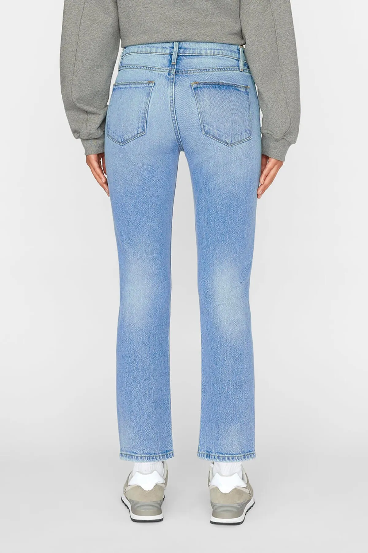 Frame Denim Le High Straight Jean - Demarco Rips