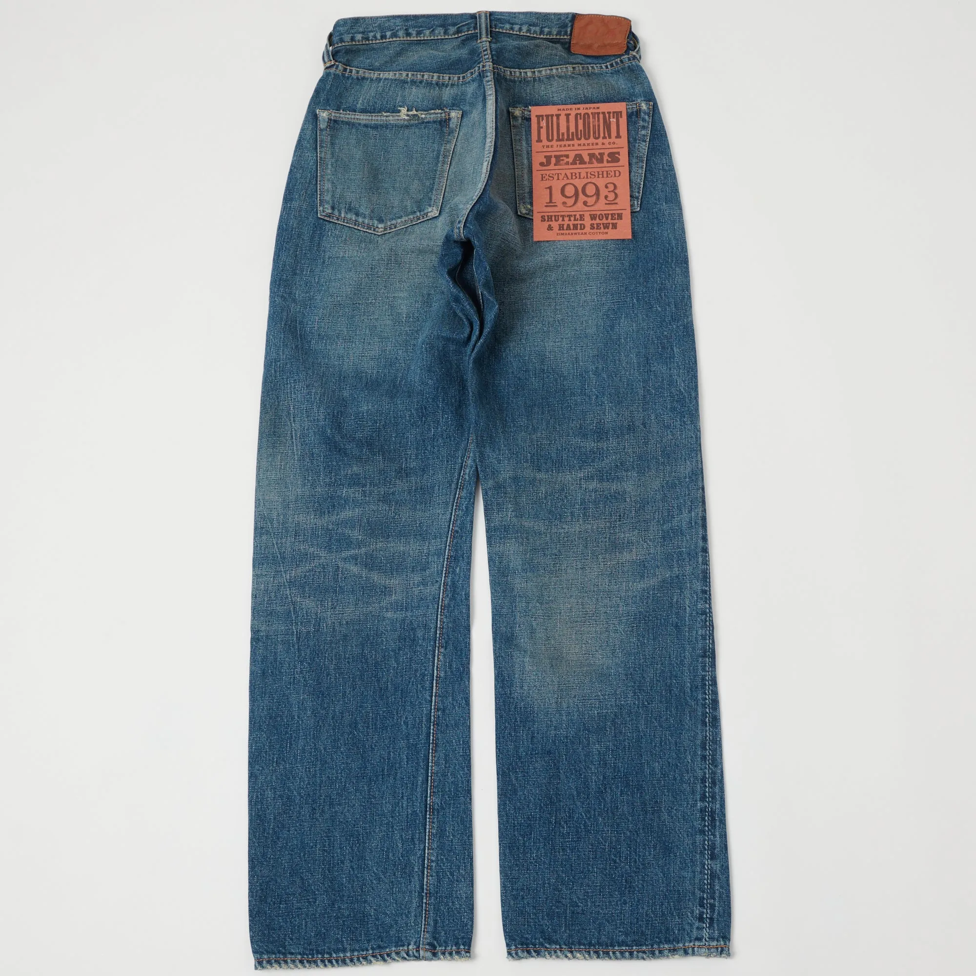 Full Count 1341-0105 13.7oz Wide Straight Jean - Dartford Wash