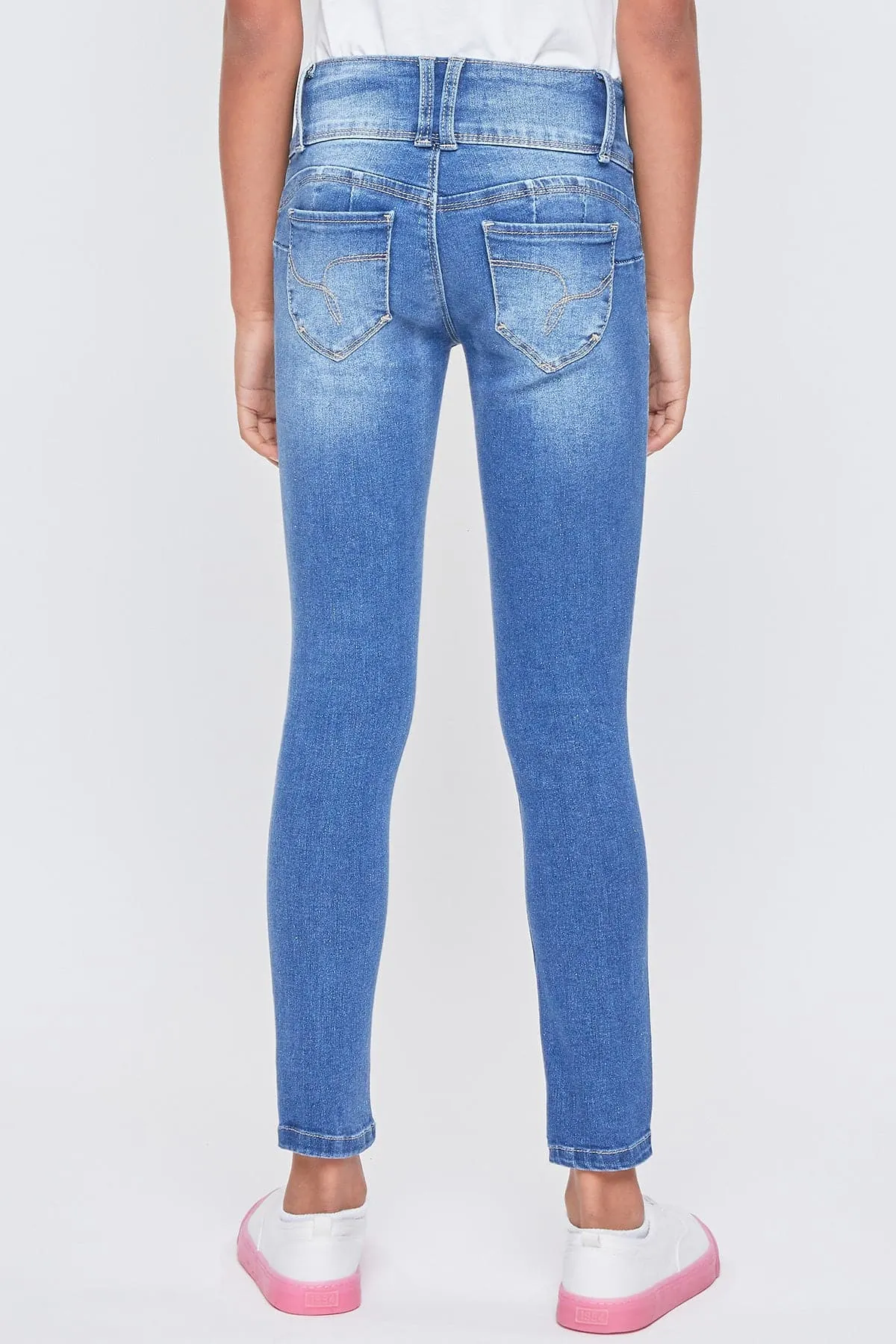 Girls Sustainable WannaBettaFit 3-Button Skinny Jeans