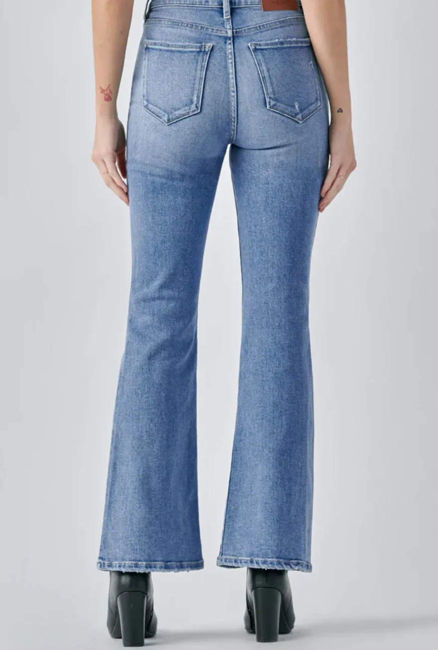 Happi Light Wash Stretch Flare Jean