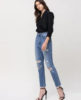 Hollow Super High Rise Mom Jean