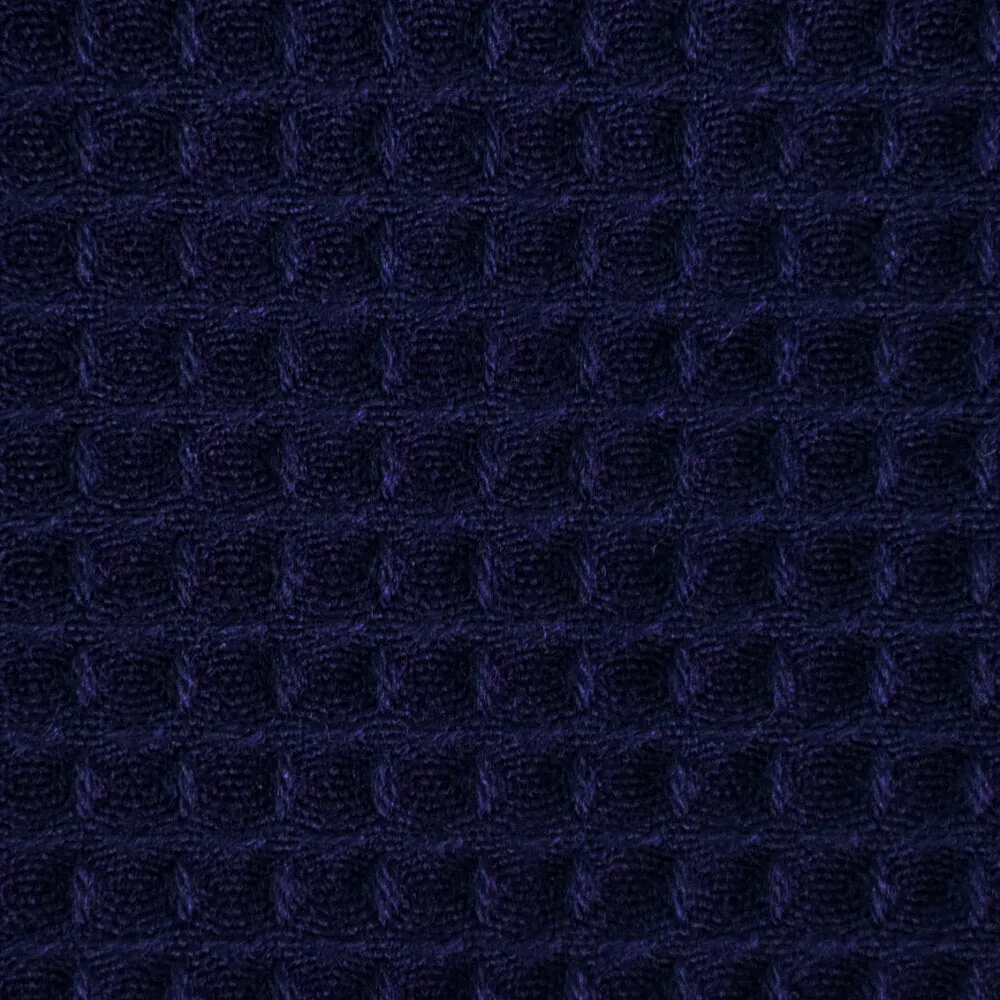 'Honeycomb' Navy Poly/Cotton Kendogi - Jacket