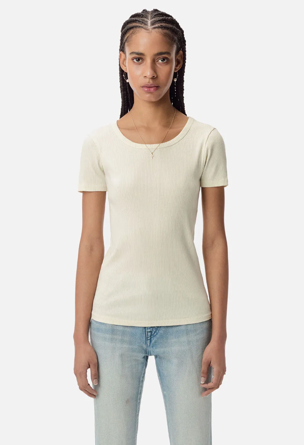 Jackson Rib Tee / Ivory