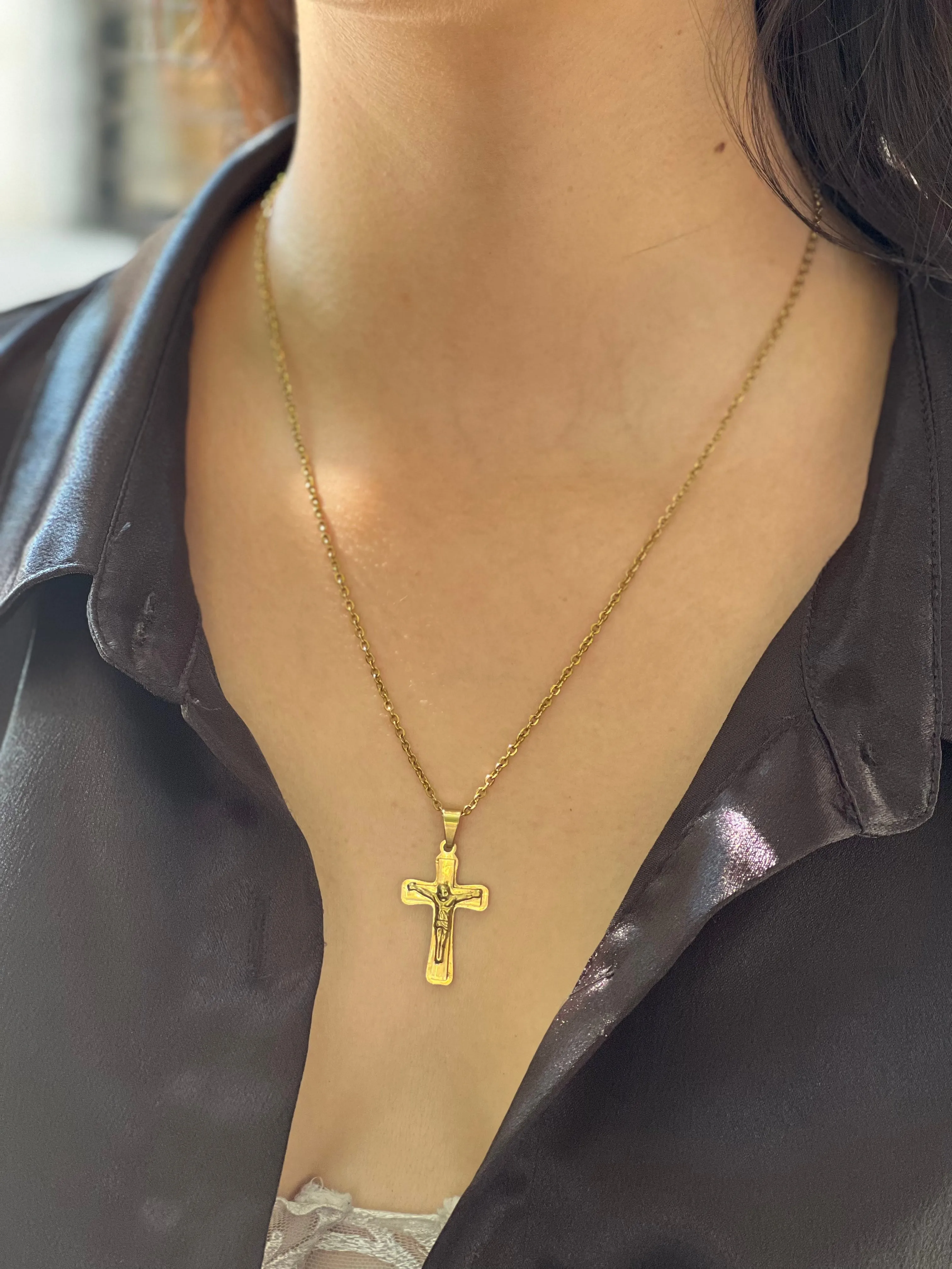 Jean Cross Necklace