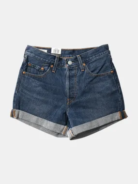 Levi's Womens 501 Mid Rise Shorts - Blue Clue