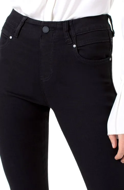 Liverpool Gia Glider Skinny - Black Rinse