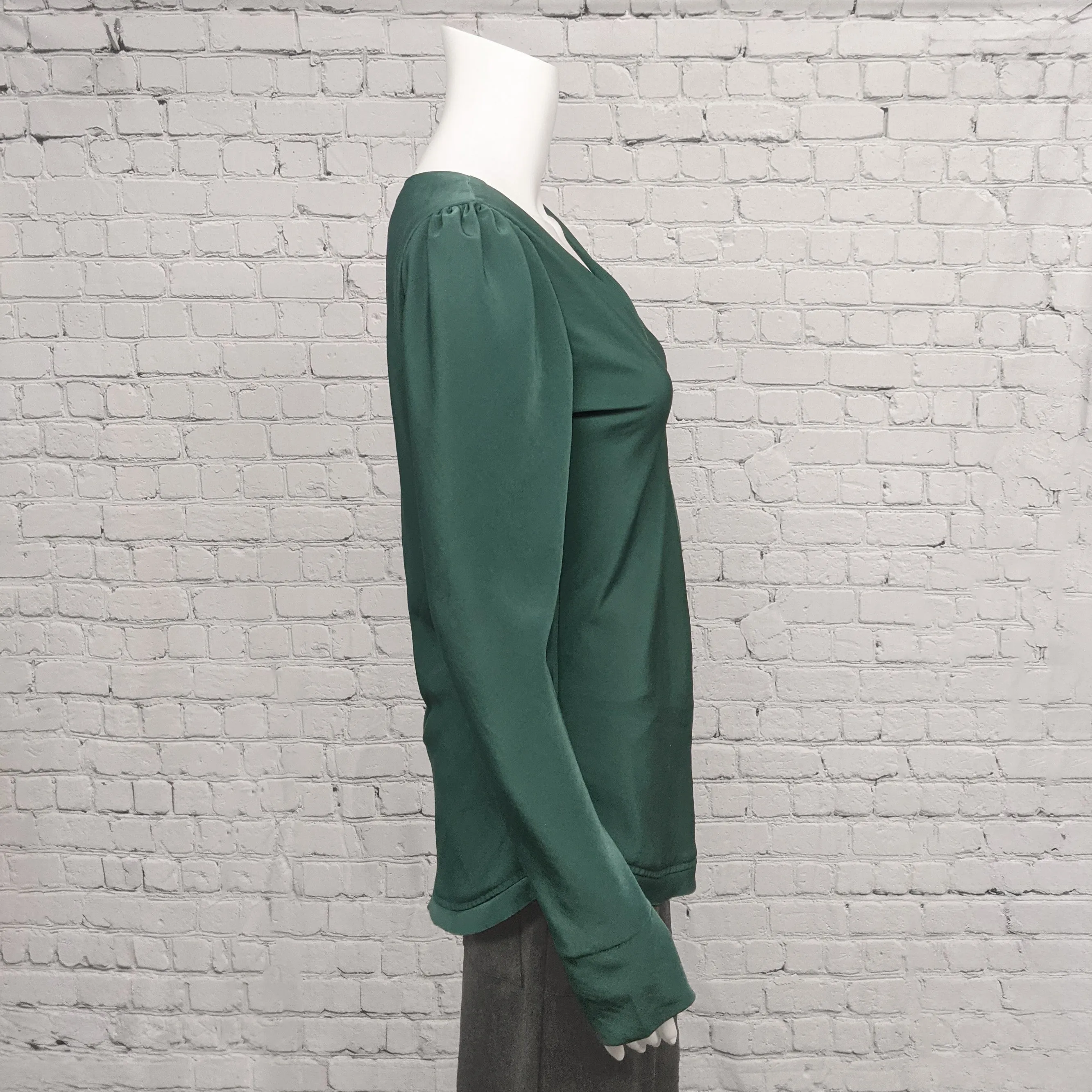 NEW! V Neck in Hunter Green by Kim Schalk