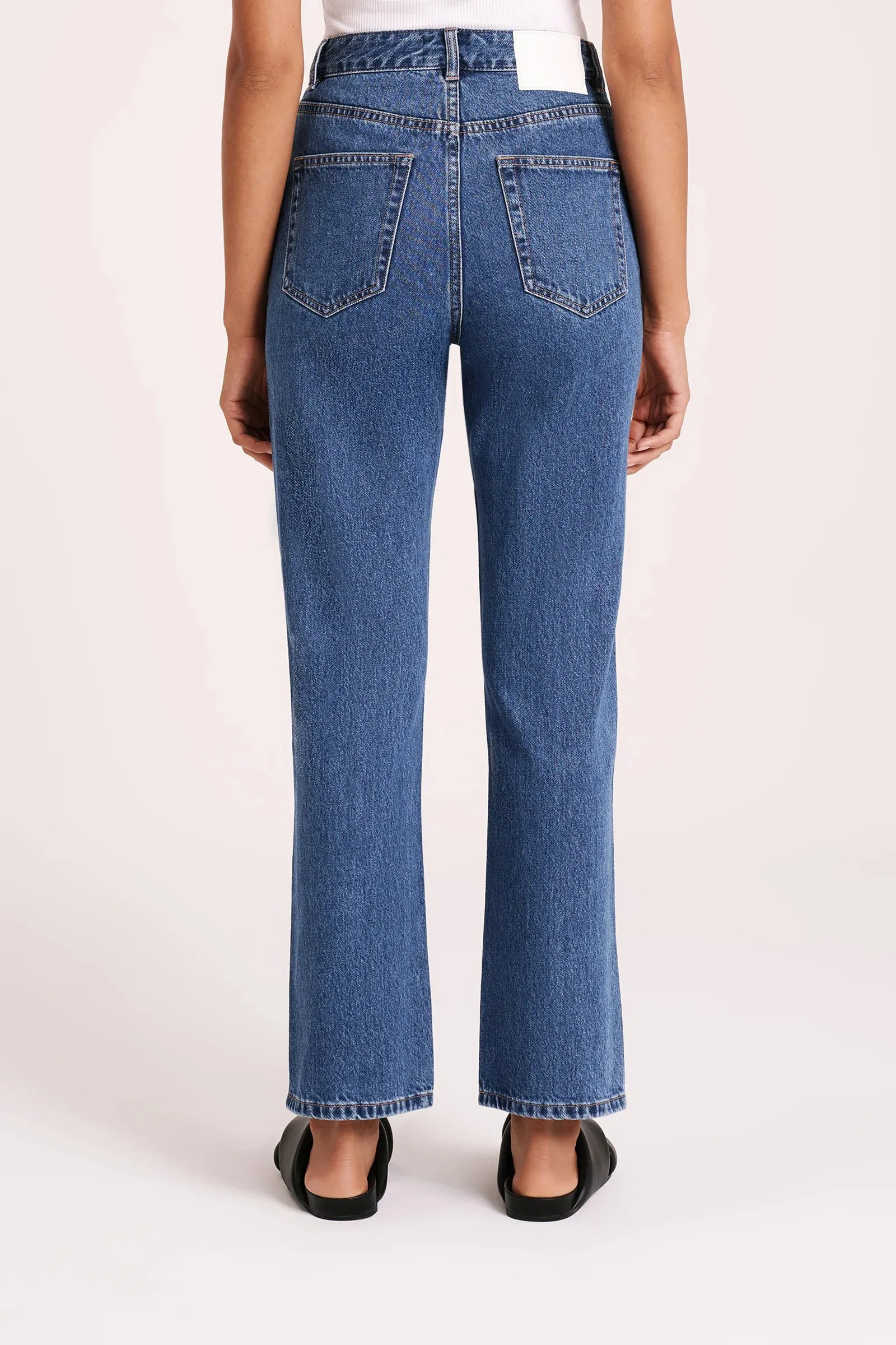 Nude Lucy | Organic Straight Leg Jean - Vintage Blue