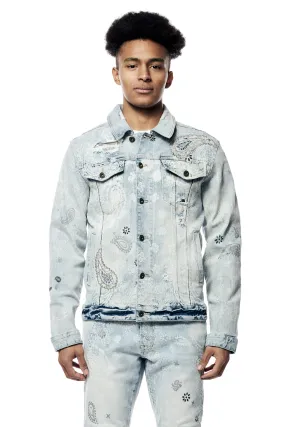 Paisley Jean Jacket - Sherman Blue