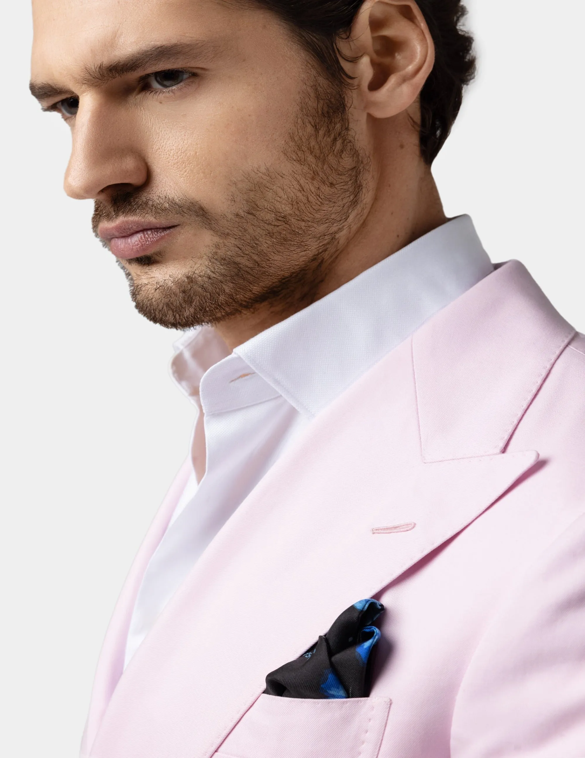 Pink Double-Breasted Jacket