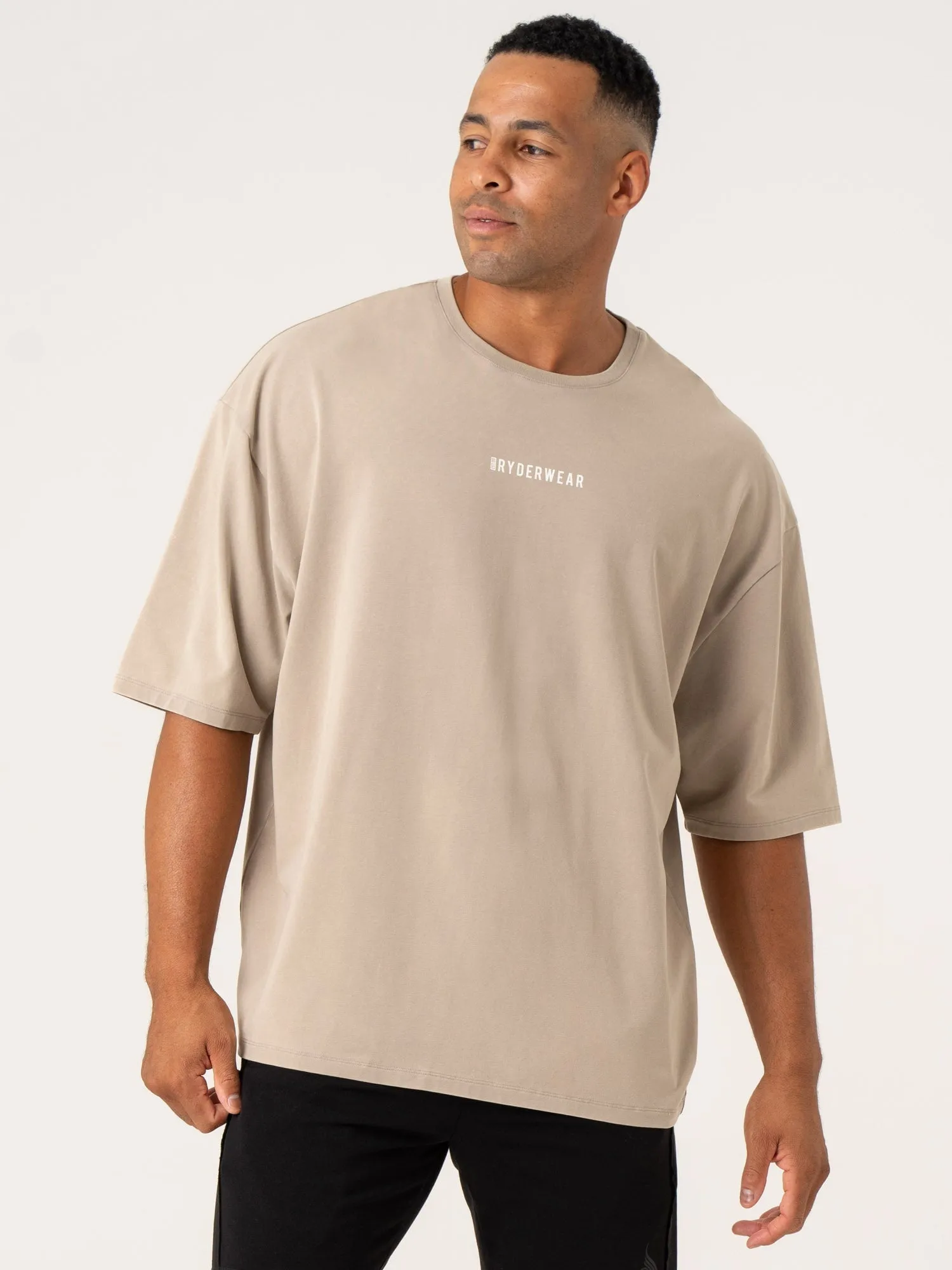 Pursuit Oversized T-Shirt - Taupe Stonewash