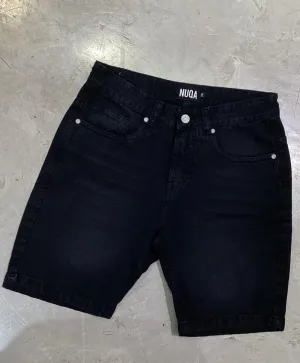 Regular Fit Denim Short - Carbón