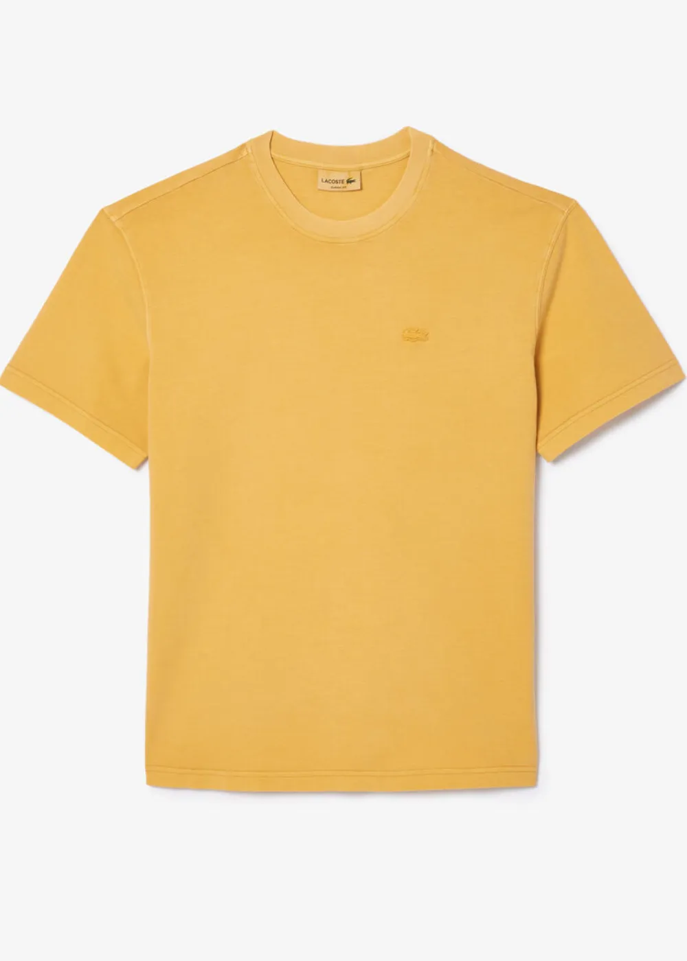 T-shirt Lacoste natural dyed jaune