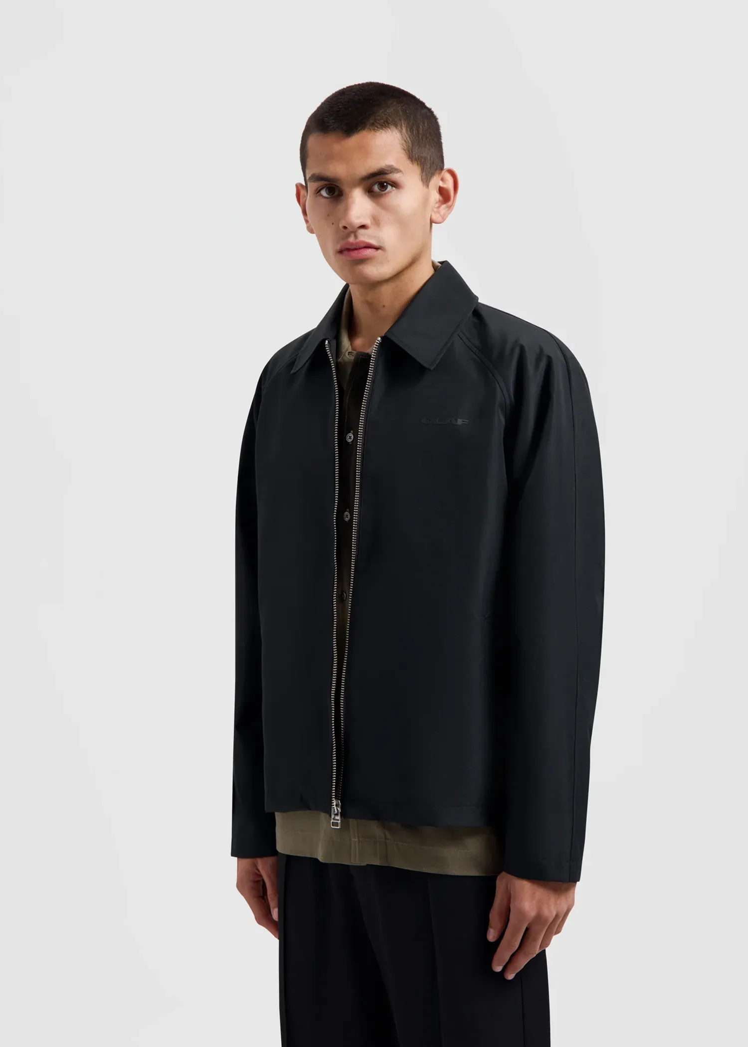 TAILORED ZIP JACKET BLACK