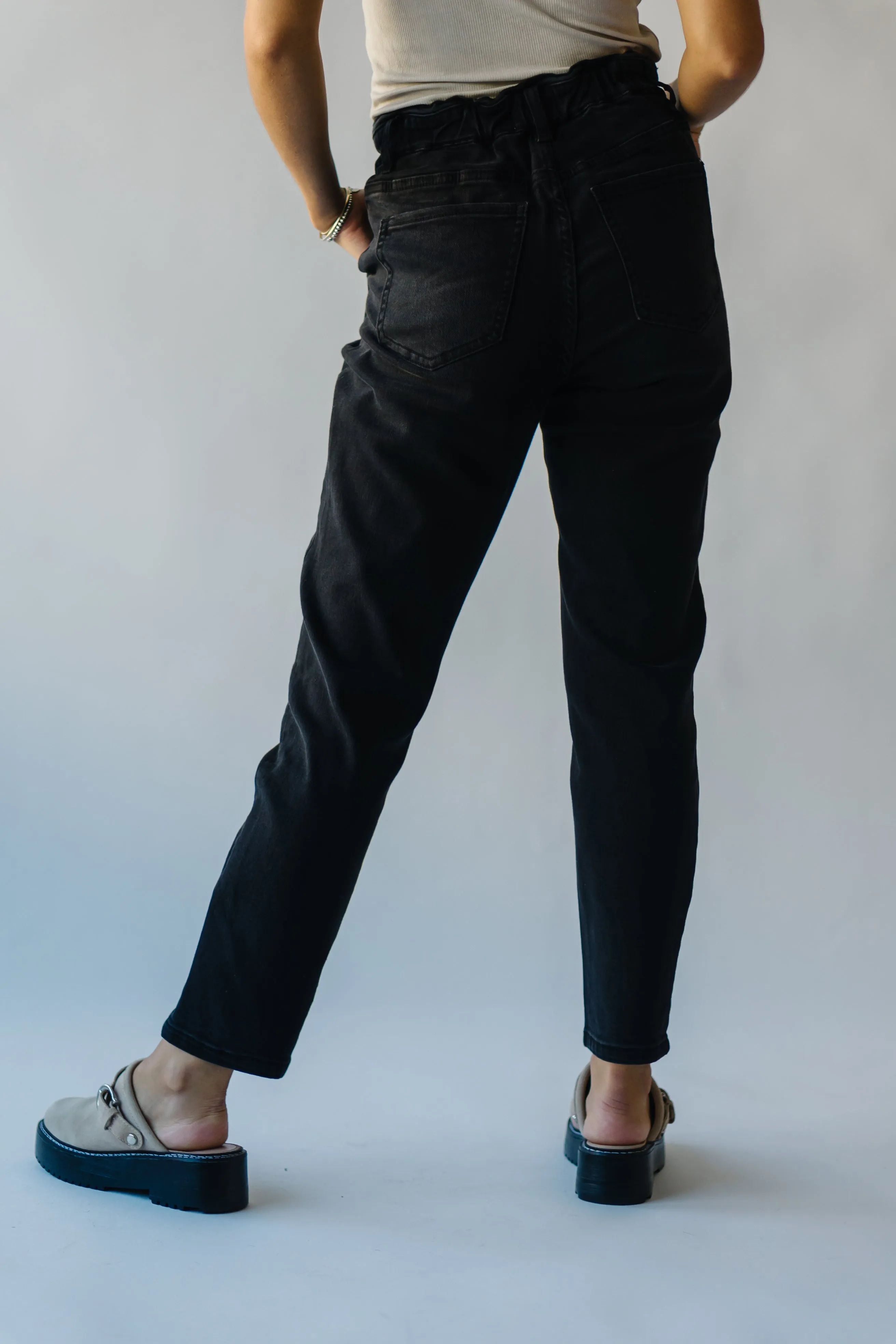 The Filley Mom Jean in Black