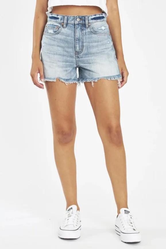 The Knockout High Rise Jean Shorts