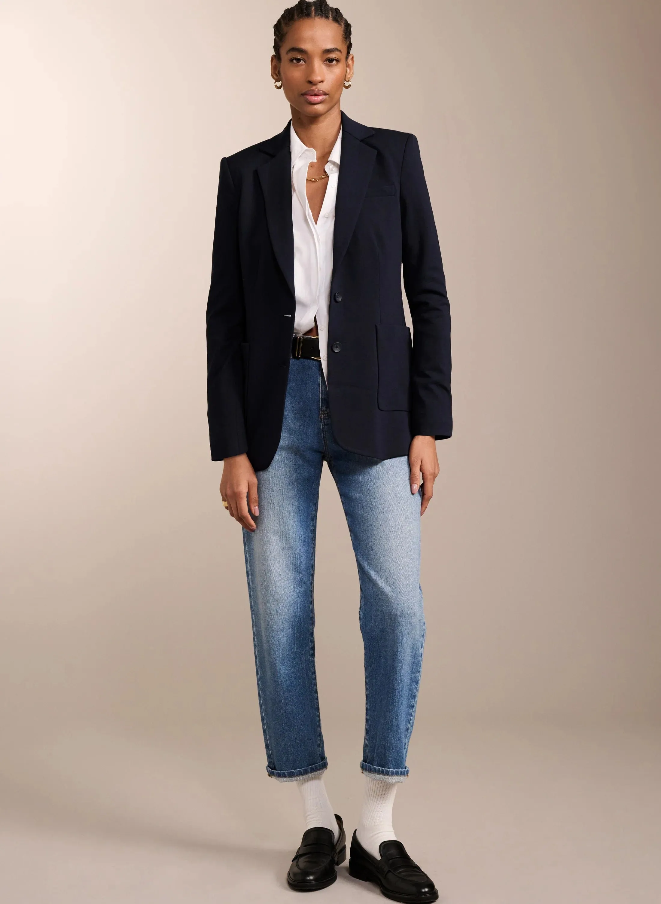 The Organic Boyfriend Jean | Washed Indigo