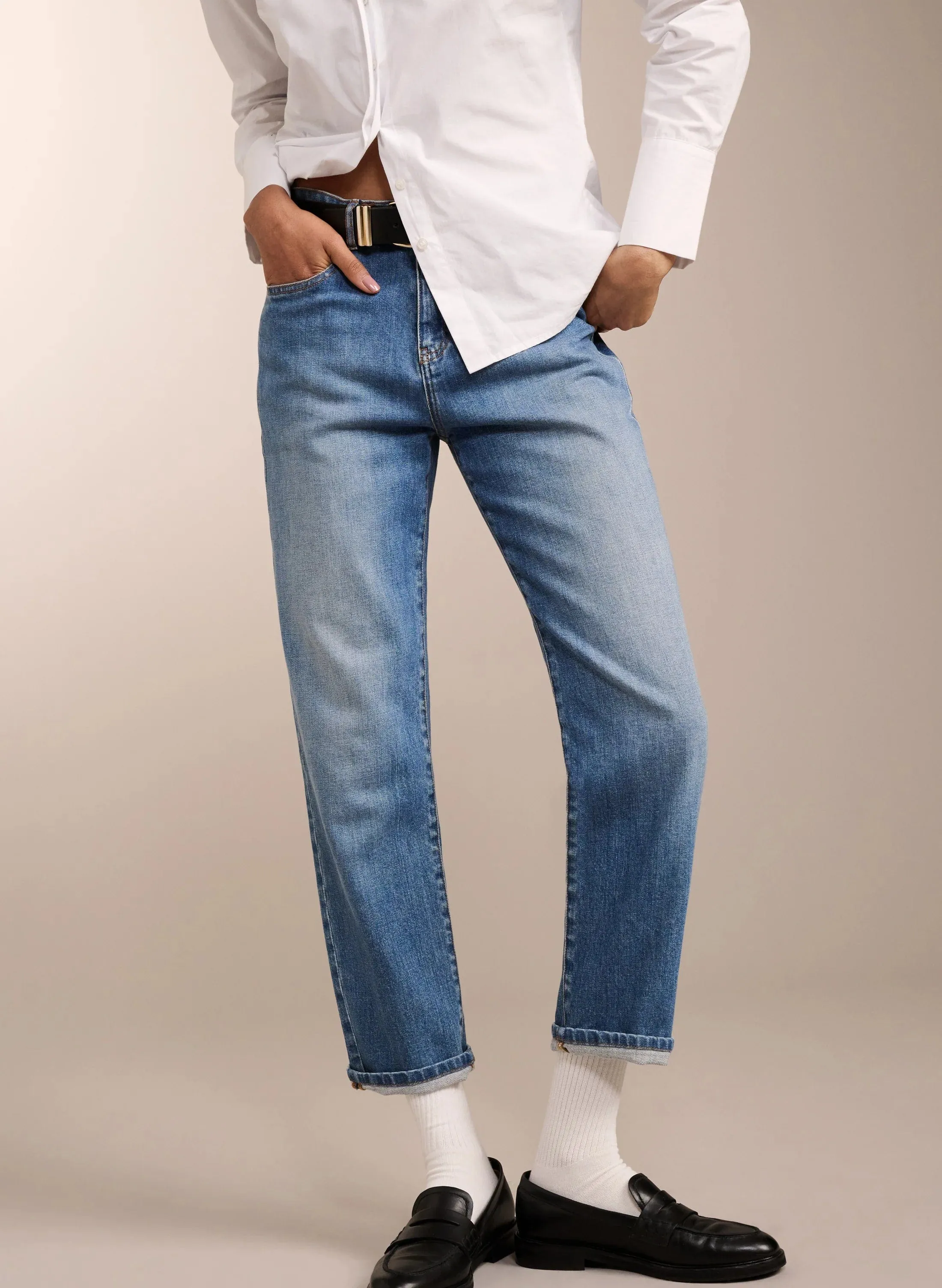 The Organic Boyfriend Jean | Washed Indigo