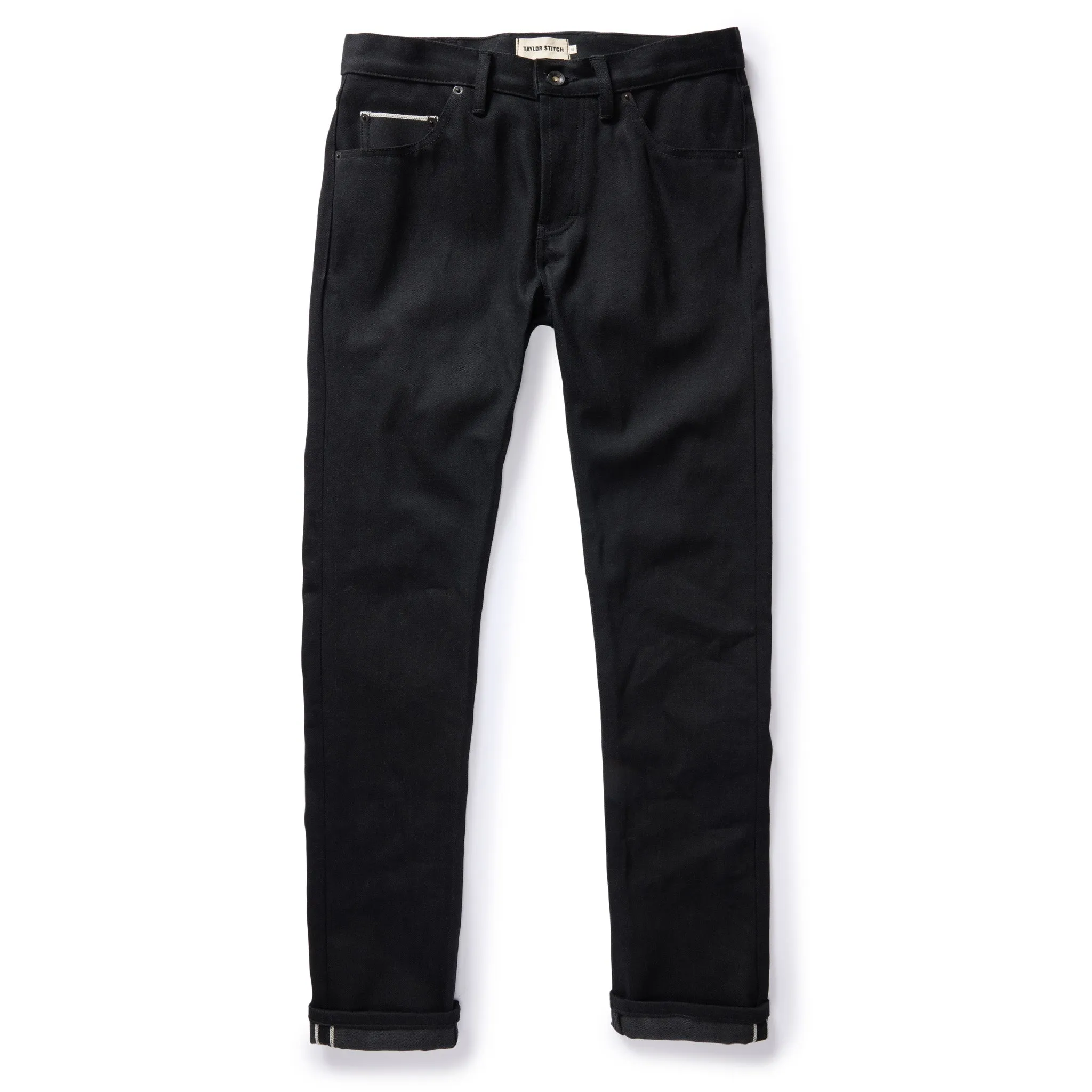 The Slim Jean in Black Nihon Menpu Selvage