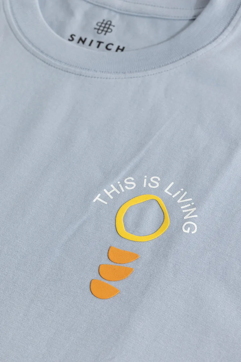 This Is Living Blue Oversized T-Shirt