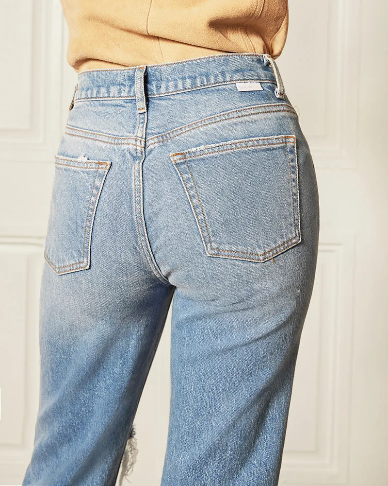 Tommy High-Rise Straight Jeans