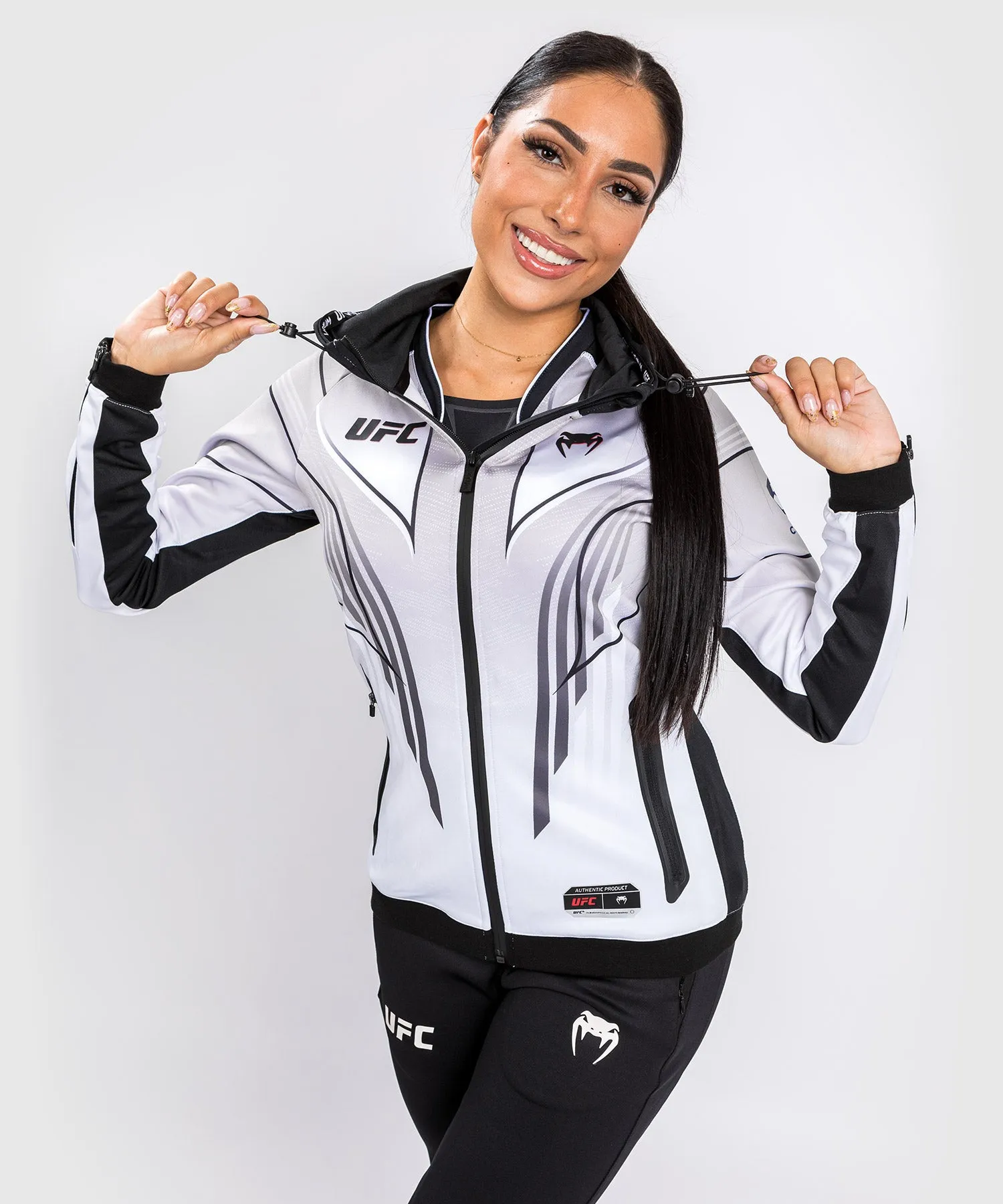 UFC Venum Authentic Fight Night 2.0 Kit by Venum Women's Walkout Hoodie - White