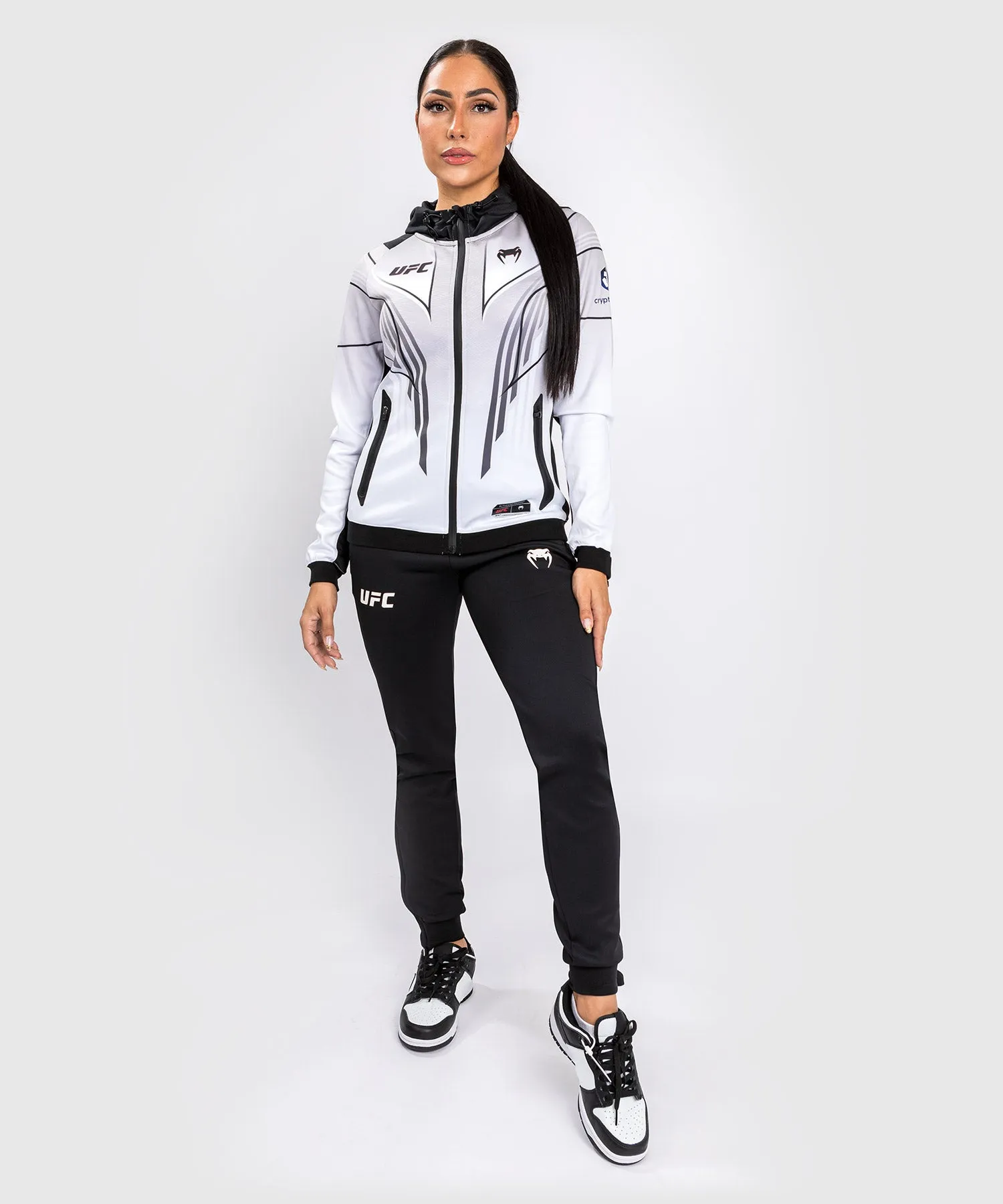 UFC Venum Authentic Fight Night 2.0 Kit by Venum Women's Walkout Hoodie - White