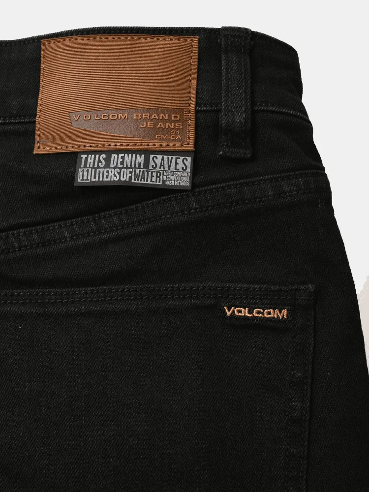 Volcom Vorta Slim Fit Jeans - Black Out