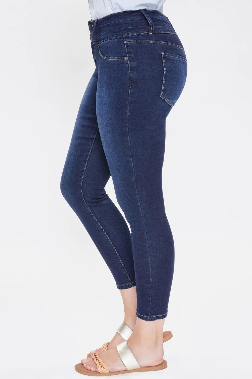 Women's 3-Button Denim Skinny Jean